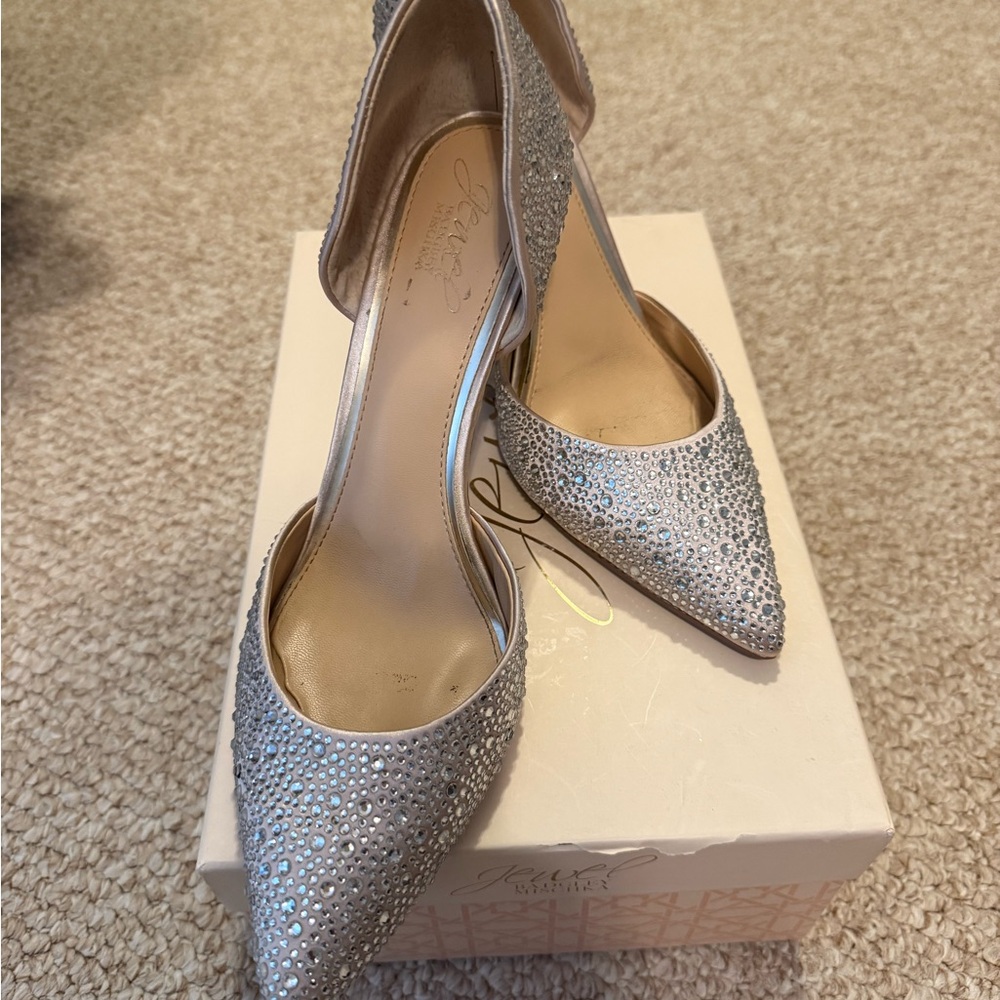 Jewel Badgley Mischka Alexandra Sparkling Heels